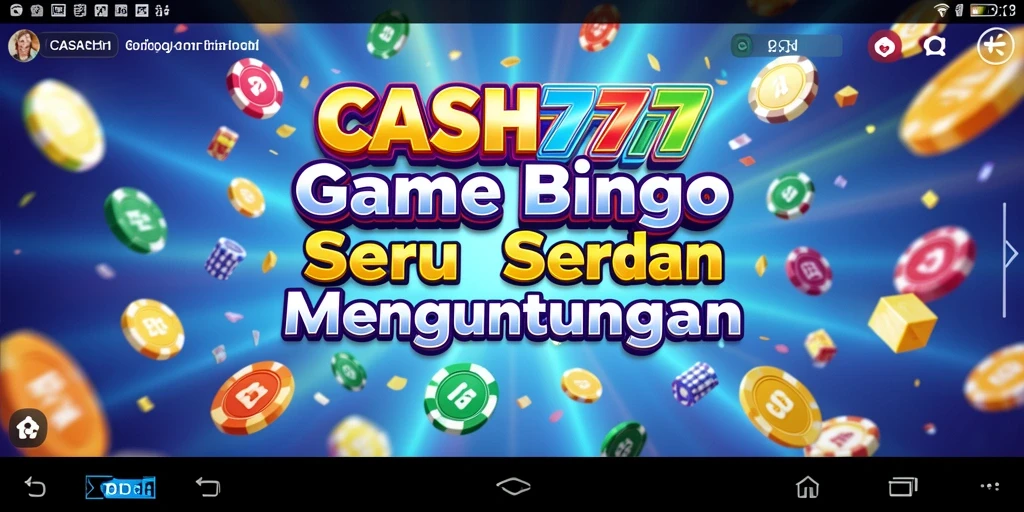 Tampilan permainan Bingo dalam CASH777 yang penuh warna.
