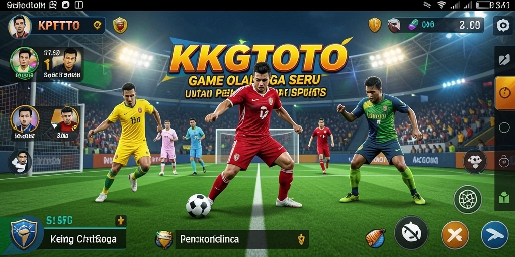 Screenshot KPKTOTO menampilkan aksi menegangkan dalam permainan olahraga.