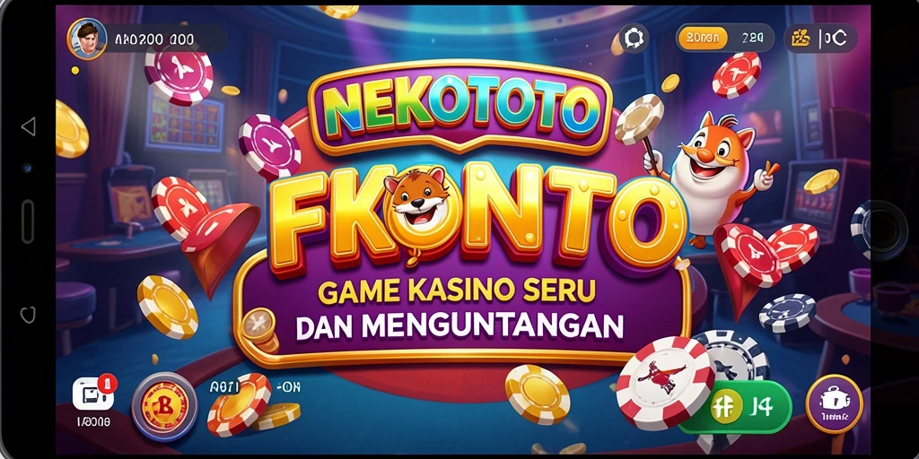 Tampilan gameplay seru di NEKOTOTO, penuh dengan aksi dan peluang besar.