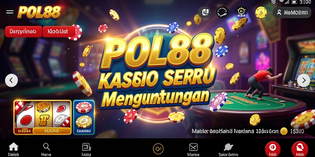 Tampilan gameplay POL88 dengan berbagai jenis permainan kasino.
