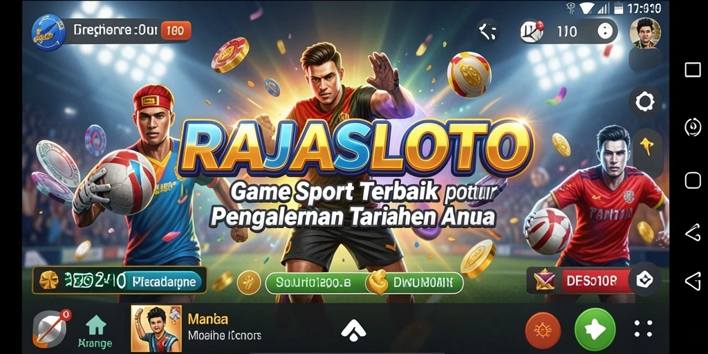 Screenshot gameplay <strong>RAJASLOTO</strong> menampilkan fitur taruhan olahraga yang menarik.