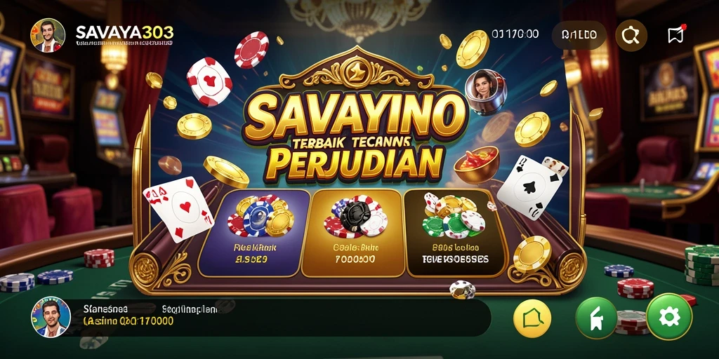 Gameplay menarik SAVAYA303 dengan berbagai pilihan permainan kasino.