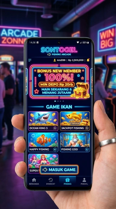 Pengguna menikmati kemudahan navigasi di aplikasi sontogel.